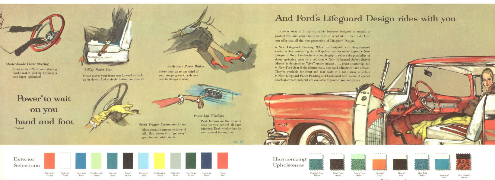 1956 Ford Fairlane Victoria Brochure Page 2